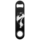 Keeshond Graphics - Cute Original Dog Art Speed Flessenopener (Achterkant)