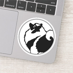 Keeshond Graphics - Cute Original Dog Art Sticker