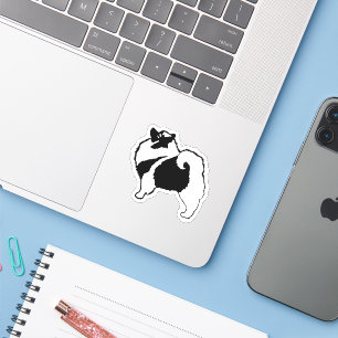 Keeshond Graphics - Cute Original Dog Art Sticker