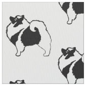 Keeshond Graphics - Cute Original Dog Art Stof (Close Up)