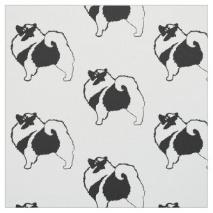 Keeshond Graphics - Cute Original Dog Art Stof
