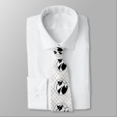 Keeshond Graphics - Cute Original Dog Art Stropdas (Gebonden)