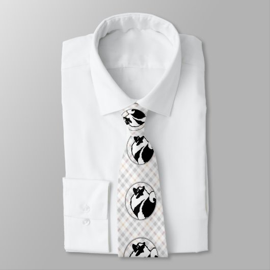 Keeshond Graphics - Cute Original Dog Art Stropdas (Gebonden)