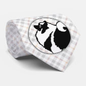 Keeshond Graphics - Cute Original Dog Art Stropdas (Opgerold)