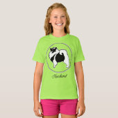 Keeshond Graphics - Cute Original Dog Art T-shirt (Voorkant volledig)