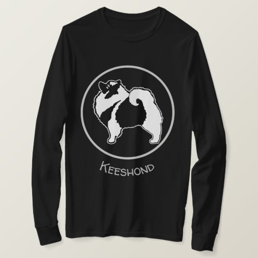 Keeshond Graphics - Cute Original Dog Art T-shirt (Design voorkant)