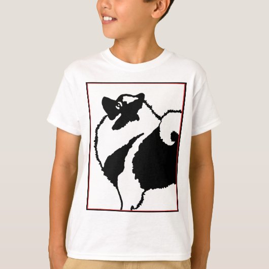 Keeshond Graphics - Cute Original Dog Art T-shirt (Voorkant)