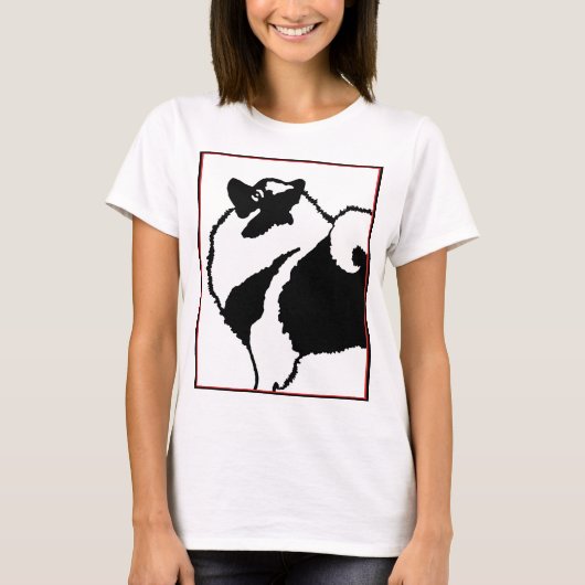 Keeshond Graphics - Cute Original Dog Art T-shirt (Voorkant)