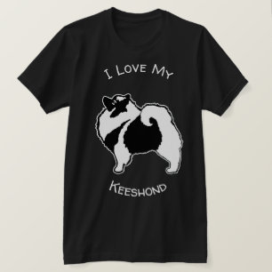 Keeshond Graphics - Cute Original Dog Art T-shirt