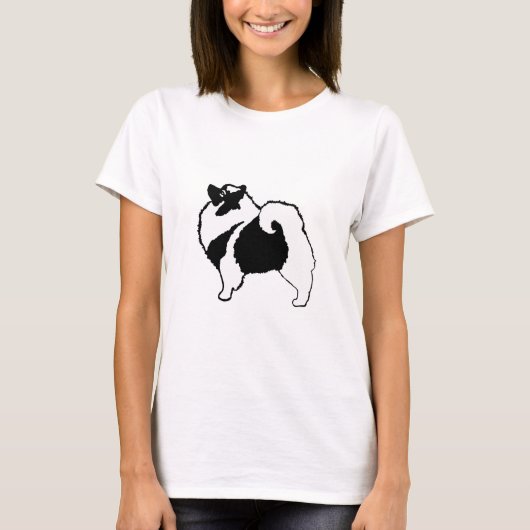 Keeshond Graphics - Cute Original Dog Art T-shirt (Voorkant)