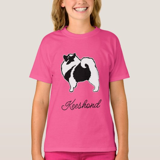 Keeshond Graphics - Cute Original Dog Art T-shirt (Voorkant)