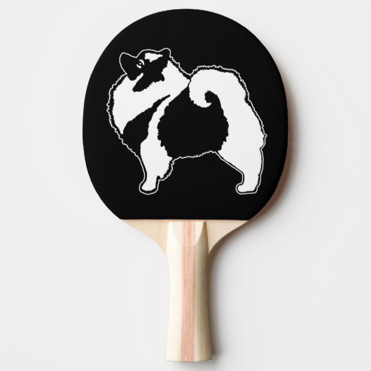 Keeshond Graphics - Cute Original Dog Art Tafeltennisbatje (Voorkant)