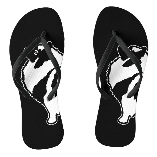 Keeshond Graphics - Cute Original Dog Art Teenslippers (Voetbed)