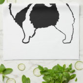 Keeshond Graphics - Cute Original Dog Art Theedoek (Gevouwen)
