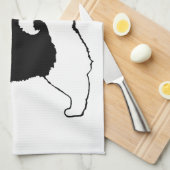 Keeshond Graphics - Cute Original Dog Art Theedoek (Quarter Fold)