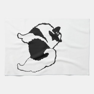 Keeshond Graphics - Cute Original Dog Art Theedoek