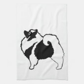 Keeshond Graphics - Cute Original Dog Art Theedoek (Verticaal)