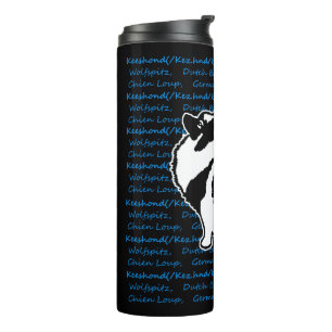 Keeshond Graphics - Cute Original Dog Art Thermosbeker