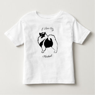 Keeshond Graphics - Cute Original Dog Art Toddler Kinder Shirts