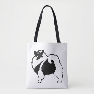 Keeshond Graphics - Cute Original Dog Art Tote Bag