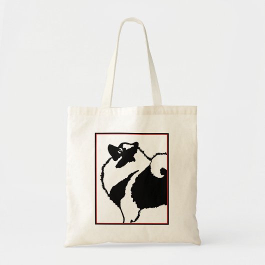 Keeshond Graphics - Cute Original Dog Art Tote Bag (Voorkant)