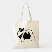 Keeshond Graphics - Cute Original Dog Art Tote Bag (Achterkant)