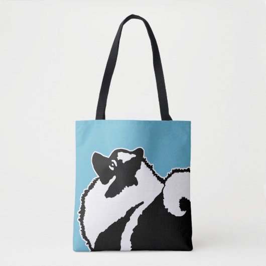 Keeshond Graphics - Cute Original Dog Art Tote Bag (Voorkant)