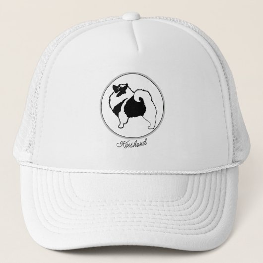 Keeshond Graphics - Cute Original Dog Art Trucker Pet (Voorkant)