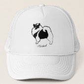 Keeshond Graphics - Cute Original Dog Art Trucker Trucker Pet (Voorkant)