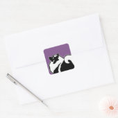 Keeshond Graphics - Cute Original Dog Art Vierkante Sticker (Envelop)