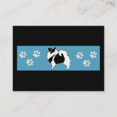 Keeshond Graphics - Cute Original Dog Art Visitekaartje (Achterkant)