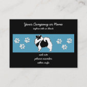 Keeshond Graphics - Cute Original Dog Art Visitekaartje (Voorkant)