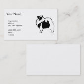 Keeshond Graphics - Cute Original Dog Art Visitekaartje (Voorkant / Achterkant)