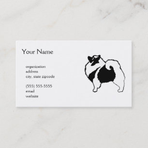 Keeshond Graphics - Cute Original Dog Art Visitekaartje