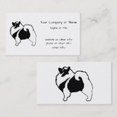 Keeshond Graphics - Cute Original Dog Art Visitekaartje (Voorkant / Achterkant)