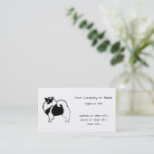 Keeshond Graphics - Cute Original Dog Art Visitekaartje (Staand voorkant)