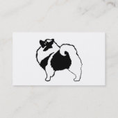 Keeshond Graphics - Cute Original Dog Art Visitekaartje (Achterkant)