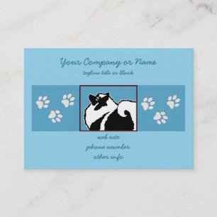 Keeshond Graphics - Cute Original Dog Art Visitekaartje
