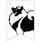 Keeshond Graphics - Cute Original Dog Art Vlaggetjes (Tweede vlag)