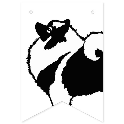 Keeshond Graphics - Cute Original Dog Art Vlaggetjes (Eerste vlag)