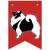 Keeshond Graphics - Cute Original Dog Art Vlaggetjes (Eerste vlag)