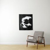 Keeshond Graphics - Cute Original Dog Art Wandkleed (In situ)