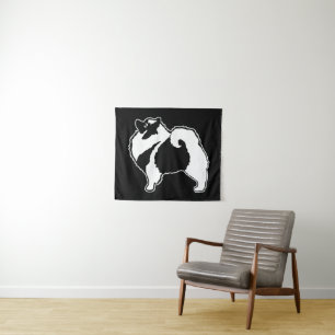 Keeshond Graphics - Cute Original Dog Art Wandkleed