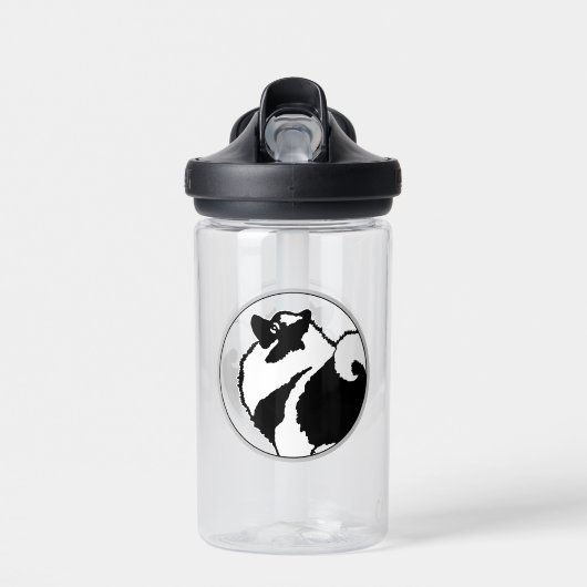 Keeshond Graphics - Cute Original Dog Art Waterfles (Voorkant)