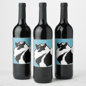 Keeshond Graphics - Cute Original Dog Art Wijn Etiket (Flessen)