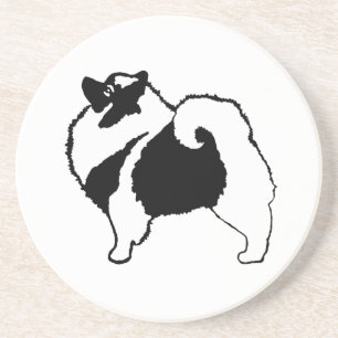 Keeshond Graphics - Cute Original Dog Art Zandsteen Onderzetter