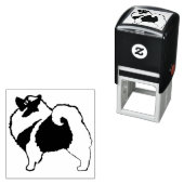Keeshond Graphics - Cute Original Dog Art Zelfinktende Stempel (In situ)