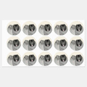 Keeshond Graphics Keeshond Ma en Son Labels (Vel)