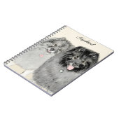 Keeshond Graphics Keeshond Ma en Son Notitieboek (Linkerzijde)