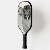 Keeshond Graphics Keeshond Ma en Son Pickleball Paddle (Links)